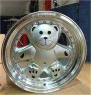 Jantes en alliage d'aluminium de luxe personnalisées 4 trous Teddy Bear Sport Rines Rin 15 pouces PCD 4x100 pour voitures de luxe - Product Image 2