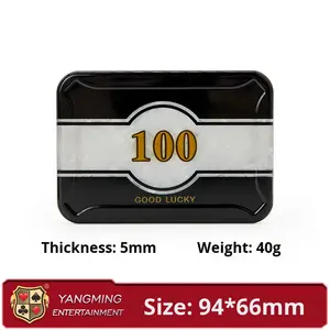 Fichas de Póker <span class=keywords><strong>VIP</strong></span> Rectangulares de Acrílico Personalizadas con Protección UV Anti-Falsificación, Venta Directa de Fábrica - Product Image 6