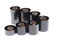 Kualitas tinggi penjualan laris pita resin 110mm * 300m untuk printer label kode batang printer transfer termal