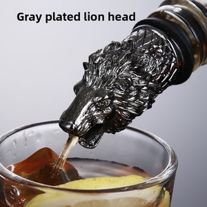 Aireador de Vino con Cabeza de León, Vertedor para Botellas de Aceite de Oliva, Licor, Alcohol, Whisky - Product Image 4