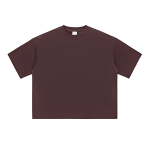 Alta calidad 230GSM 100% algodón Boxy Cropped camiseta de hombre Unisex Casual Streetwear Drop Shoulder camiseta de gran tamaño - Product Image 1