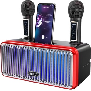 SD319PRO Sans fil <span class=keywords><strong>pour</strong></span> haut-parleur 5.0 LED RVB Téléphone portable <span class=keywords><strong>TV</strong></span> Portable Bureau <span class=keywords><strong>Karaoké</strong></span> Double microphone <span class=keywords><strong>Appareil</strong></span> tout-en-un - Product Image 5