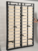 Cadre de lit en bois sur mesure, design Queen, installation et démontage rapides