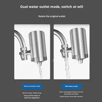 Purificateur d'eau pour robinet de cuisine en acier inoxydable avec charbon actif, pré-filtre manuel pour l'eau potable domestique directe