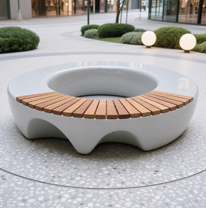 Banc de plantation d'arbres en gros pour usine, résistant aux intempéries, pour l'aménagement paysager urbain - Product Image 2