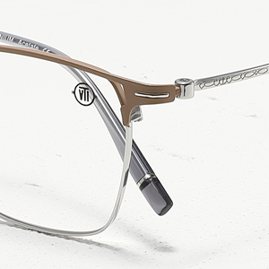 Gafas de Titanio Rectangulares con Montura Completa, Color Sólido, Unisex, Ligeras, para Corrección de la Visión en Adultos - Product Image 2