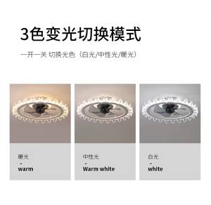 Ventilador de Techo Inteligente de Perfil Bajo, Montaje Empotrado, Motor de CC Silencioso (<30dB), LED Regulable Continuo, 5 Aspas, Control por Aplicación y Control Remoto - Product Image 5