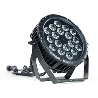 Populaire IP65 extérieur RGBWA 5in1 18LEDs plat LED Par lumière décoration de scène pour les événements de jardin scénique mur lavage DMX512 projecteurs