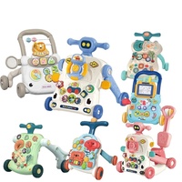 Trotteur multifonctionnel anti-basculement pour bébé, jouet coulissant musical pour tout-petits, avec fonction éducative – Meilleure vente
