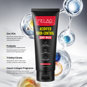 Custom Logo Acidified Odor <b>Control</b> Body Wash 3.4oz Male Body Odor Remover Deodorizing <b>Shower</b> Gel Men bath gel - Product Image 4