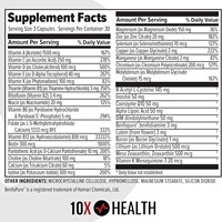 10X Health Optimize Multivitamines Méthylées pour Hommes et Femmes - Formule 34 en 1