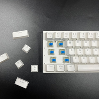 Keycaps LED RGB Backlit ABS Baru, Keyboard Mekanik Proyeksi USB Berkabel Full-key Non-conflict untuk Laptop Gaming