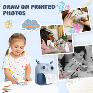 Mini imprimante photo couleur portable de poche, imprimantes et scanners sans fil BT USB en stock - Product Image 3