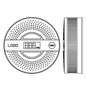 AA * 3 pin hoạt động co báo động khói và Carbon Monoxide <span class=keywords><strong>Detector</strong></span> Combo Thông minh khói và Carbon Monoxide Máy dò - Product Image 6