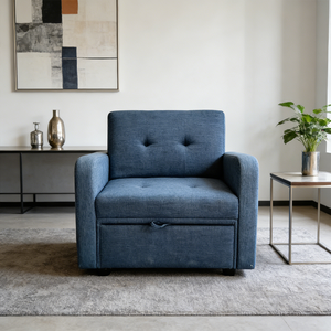 Sofá <span class=keywords><strong>Cama</strong></span> Futón Reclinable, Plegable y Extensible con un Solo Reposabrazos, Ideal para Sala de Estar, Dormitorio, Oficina o Estudio - Product Image 6