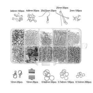 <b>Diy</b> Jewelry Making Supplies <b>Kit</b> With Tools And Accessories For Crafting Bracelets Earrings Silver Gold Iron Components Mixed - Product Image 2