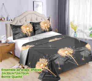 Vente en gros de <span class=keywords><strong>drap</strong></span> plat en coton de bonne qualité pour le lit ensemble de literie en microfibre brossée en pur coton <span class=keywords><strong>drap</strong></span> de lit en coton king size 6*6 rideaux - Product Image 5