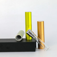 Mini flacon pulvérisateur de parfum en aluminium rechargeable, atomiseur de voyage vide avec pompe pour huiles essentielles et soins de la peau