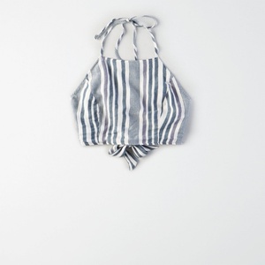Nouvelles Blouses Courtes Rayées pour Femmes – Hauts Décontractés Sans Manches Tendance - Product Image 3