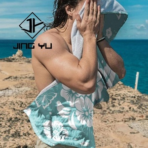 Toalla de Baño Gruesa Absorbente de Algodón 100% con Logotipo Personalizado, Toalla de Playa Estampada - Product Image 3