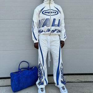 Huili Set Sportivo da Uomo Giacca a Vento e Pantaloni da Tuta in Nylon con Logo Personalizzato Stampato - Product Image 2