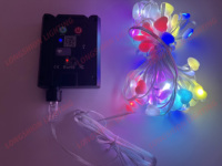 Guirlande lumineuse solaire intelligente en forme de cœur laiteux, décoration de Noël, éclairage solaire intelligent pour la maison, pour la décoration de jardin de Noël