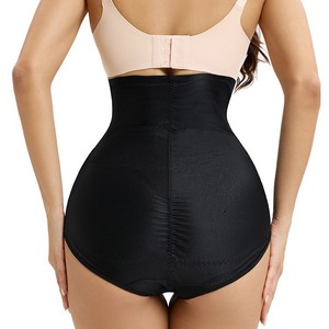 Produit tendance TikTok : Culotte gainante taille haute en nylon, effet <span class=keywords><strong>ventre</strong></span> <span class=keywords><strong>plat</strong></span>, contrôle ferme, <span class=keywords><strong>string</strong></span> amincissant - Product Image 4
