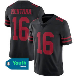 Nieuwe Jeugd San Francisco # 13 Purdy # 23 McCaffrey # 54 Warner # 85Kittle Gestikte VP Limited American Football Shirts Topkwaliteit - Product Image 6