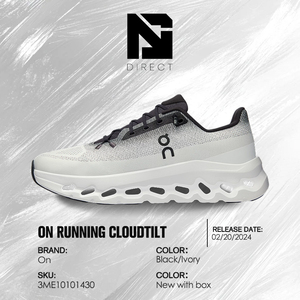 Zapatillas Deportivas ON Cloudtilt 'Black Ivory' con Parte Superior de Malla Transpirable, con Cordones y Punta Redonda, Estilo para Caminar - Product Image 6