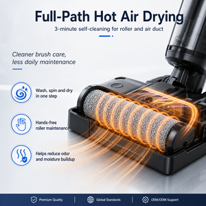 Aspirateur sans fil OEM pour sols durs, 15KPa, sans balais, autonettoyant, avec écran LED - Product Image 3