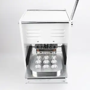 Petite machine manuelle de thermoscellage de remplissage d'emballage de capsule de café de 6 trous