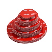 Ruban adhésif double face VHB 5952 découpé sur mesure, cercles de 1,1 mm x 3 m, adhésif acrylique 3M 5952 de 55 mm pour une fixation noire robuste
