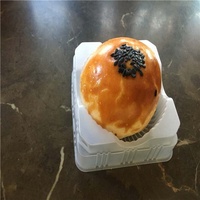 Boîte ronde jetable en plastique pour bonbons, contenant à dessert, plateau à dessert, emballage pour gelée, boîte à gâteau, boîte à pudding, emballage pour sucreries