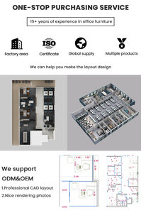 Mesa de Escritorio Plegable de Madera de Diseño Moderno, Desmontable, para Centro de Llamadas, Cubículos de Oficina, Estación de Trabajo con Separador para 8 Personas - Product Image 3