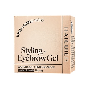 HAICUIER เจลเขียนคิ้วสูตรกันน้ำ ติดทนนาน ผสมแร่ธาตุ สีน้ำตาล/ดำ สำหรับการจัดแต่งทรงคิ้วอย่างเป็นธรรมชาติ 4 กรัม - Product Image 1