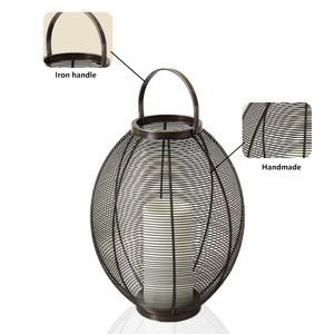 Lanterne <span class=keywords><strong>Solaire</strong></span> de <span class=keywords><strong>Jardin</strong></span> Antique en Métal Doré <span class=keywords><strong>à</strong></span> Énergie <span class=keywords><strong>Solaire</strong></span>, Lampes Suspendues de <span class=keywords><strong>Jardin</strong></span> Extérieures avec Bougie Sans Flamme - Product Image 5