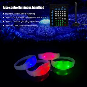Ww88 Custom Wristbands Concerts Bar Nightclub Wedding Event Party Supplies <b>Dmx</b> Remote <b>Controlled</b> Silicone Led <b>Light</b> Bracelet - Product Image 4