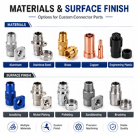 Custom Precision CNC Machined Metal Connector Component for Industrial Equipment Electrical and Mechanical Assembly