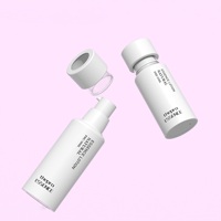 Flacon Airless Blanc de Haute Qualité pour Produits Cosmétiques et Soins de la Peau, 15 ml, 30 ml, en PETG, avec Bouchon à Vis, Flacon Sous Vide