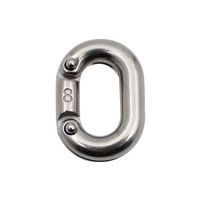 Mousqueton à ressort en acier inoxydable 316 de qualité marine, connecteur de chaîne à attache rapide, clip mousqueton pour quincaillerie marine