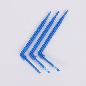 Micro-<span class=keywords><strong>goutteur</strong></span> à coude courbé, tube <span class=keywords><strong>capillaire</strong></span> en plastique en forme de flèche, compatible avec les systèmes d'irrigation goutte à goutte agricoles, serres - Product Image 2