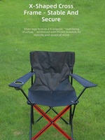 Fauteuil pliant d'extérieur, chaise de loisirs portable pour la pêche, la plage, le camping, le pique-nique