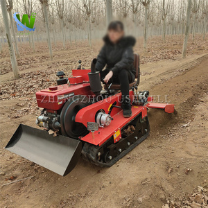 Mini <span class=keywords><strong>Motozappa</strong></span> Agricola Diesel con Trasmissione a Ingranaggi, Micro Coltivatore Rotativo con Sedile - Product Image 6