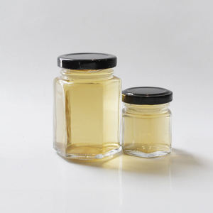 Bocaux hexagonaux en verre pour miel, <span class=keywords><strong>confiture</strong></span>, gelée, cornichons, sauce <span class=keywords><strong>tomate</strong></span>, avec couvercles - Product Image 2