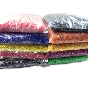 Perlas de plástico de Parte trasera plana, colores AB, a granel, 1,5-16mm, cuentas de perlas semiredondas para fabricación de joyas