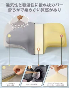 Bantal Leher Ortopedi Klasik LOGO Khusus, Bantal Kontur Tulang Ekor Ortopedi, Bantal Memory Foam Penyangga Leher - Product Image 5