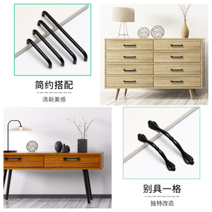 Tiradores de Muebles Jiufa, Diseño Moderno y Minimalista, Acabado Negro Mate, de un Solo Orificio, para Cajones y Puertas de Armarios - Product Image 5