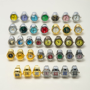<span class=keywords><strong>Orologi</strong></span> ad Anello Vintage Minimalisti, Piccolo Orologio da Dito con Quadrante al Quarzo, Cinturino Elastico Regolabile in Acciaio, Mini <span class=keywords><strong>Orologi</strong></span> ad Anello - Product Image 3