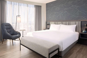 Foshan Érable Vert Design Moderne En Bois Massif Queen Size Hôtel Meubles Commercial Chambre Casegoods Ensemble - Product Image 3