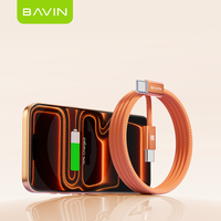 Kabel Tipe C ke Tipe C BAVIN Grosir Murah Berkualitas Tinggi Tahan Lama CB416 60W Pengisian Daya Transfer Data 480 Mbps